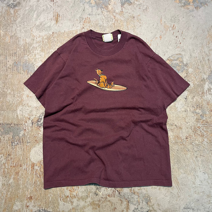 #4678 古着 scooby-doo!/スクービー ・ドゥー/short sleeve print t-shirt Tee/半袖プリントTシャツ/USA製/スクービープリント/サイズXL