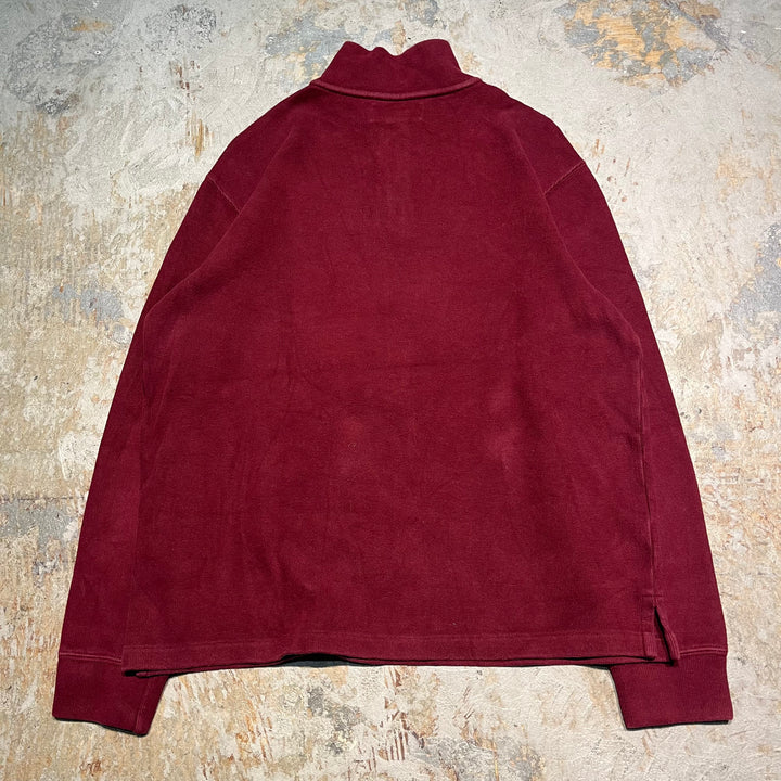 #3894 Ralph Lauren/Cotton Knit Half Zip Swiever Cotton Knit Half Zip/Size M의 사용 의류 폴로