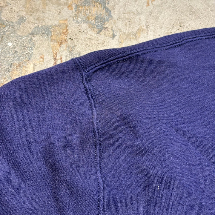 미국 80 년대에서 만든 중고 의류 ~ Russell Athletic/ Russell Athletic/ Blank Crew Neck Sweatshirt/ Plain/ Front V Gusset/ Size L