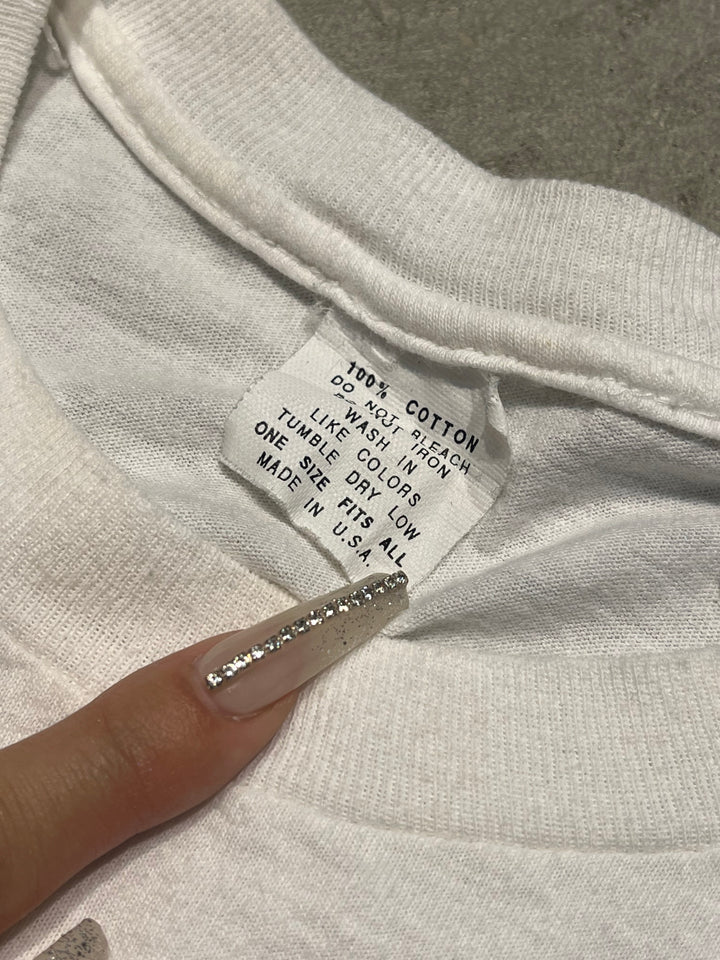 #MA124在美國90年代在美國90年代製造的二手服裝,在街區/樂隊/復古單針T卹/尺寸M