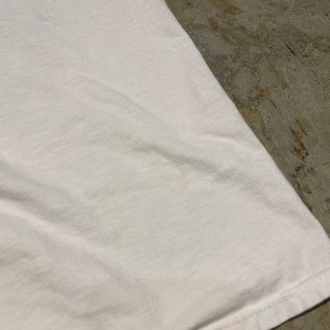 Used clothing 90's USA made stedman/Stedman American military message T-shirt/size M