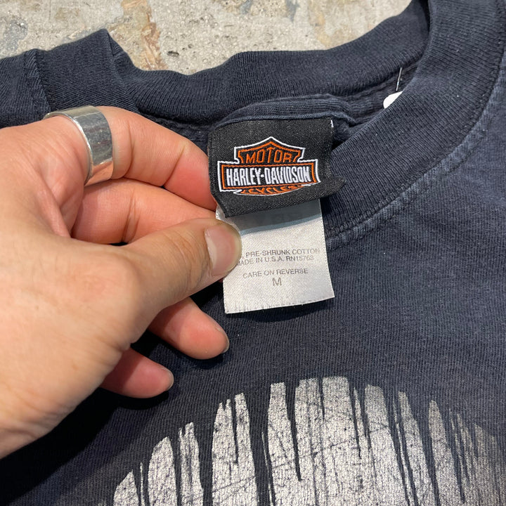 古着 USA製 Harley-Davidson/ハーレー ダビッドソン / フロリダ州ニューポートリッチー 湾岸 ストア / プリントTシャツ / サイズM