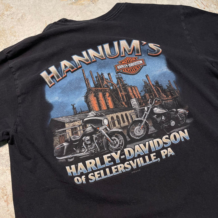 古着 USA製 Harley-Davidson/ハーレーダビッドソン/ プリントTシャツ/ サイズL