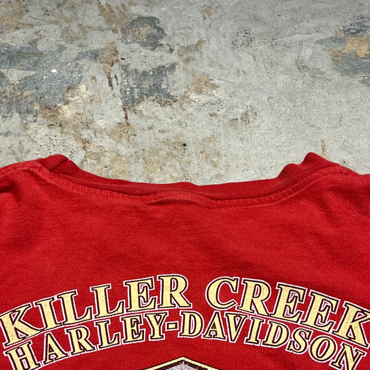 古着 Harley-Davidson/ハーレー ダビッドソン ジョージア州 ロズウェル キラー・クリーク店 プリントTシャツ サイズXL相当
