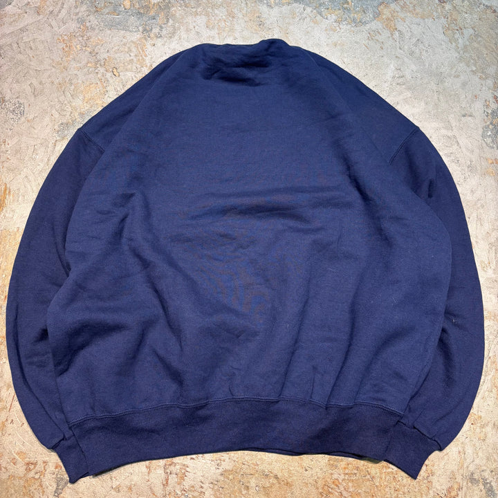 미국 80 년대에서 만든 중고 의류 ~ Russell Athletic/ Russell Athletic/ Blank Crew Neck Weketshirt/ Plain/ Front V Gusset/ Size XXL