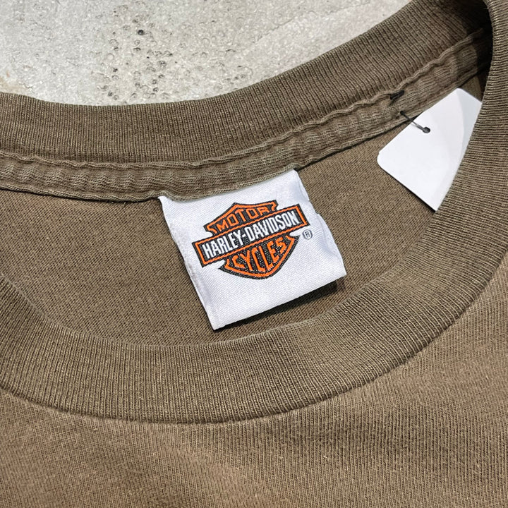 古着 Harley-Davidson/ハーレーダビッドソン/ヒューストン/テキサス州/プリントTシャツ/サイズ2XL相当