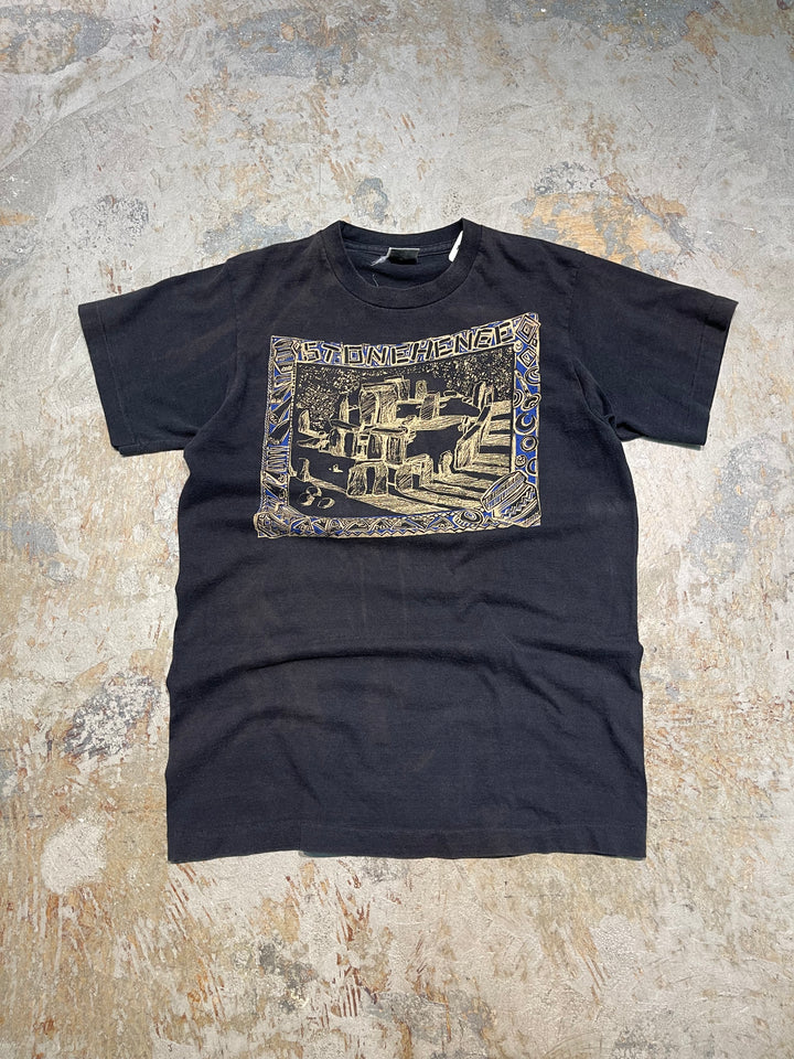 #MA165 古着 90's STONE HENGE / ストーンヘンジ / 世界遺産 / シングルステッチ ヴィンテージ Tシャツ / サイズL相当