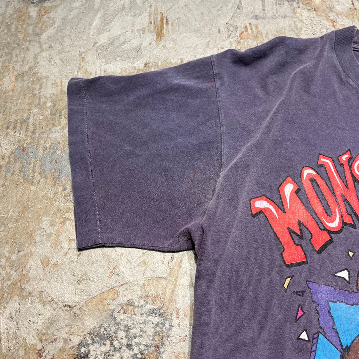 古着 Monster DUNKER/ダズマニアン・デビル/ルーニーテューンズ/ワーナーブラザース/ヴィンテージ シングルステッチ プリントTシャツ/サイズL-XL相当