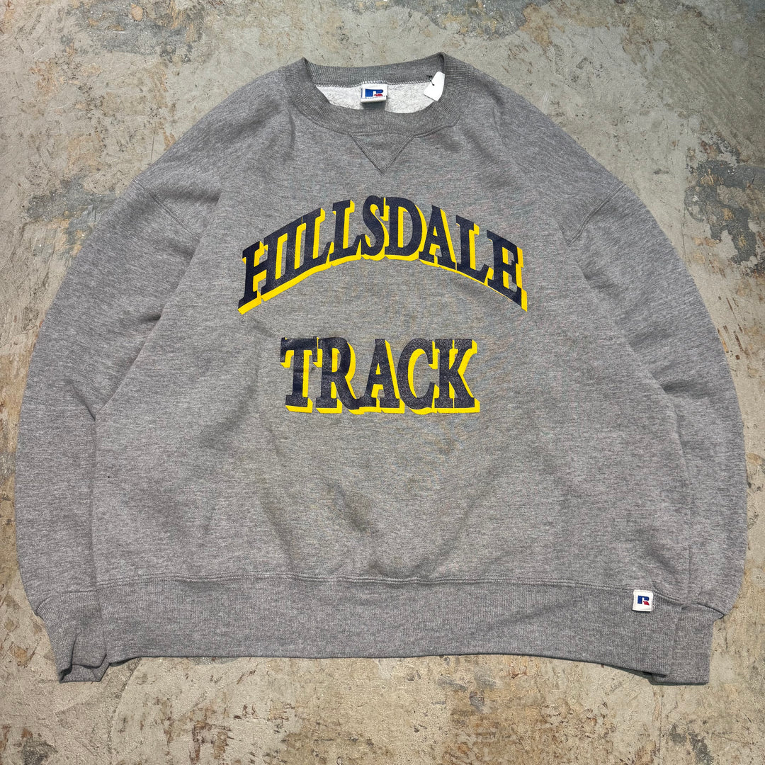 古着 USA製 RUSSELLATHLETIC/ ラッセル アスレチック/ クルーネックブランクスウェット/ Vガゼット/サイズXL