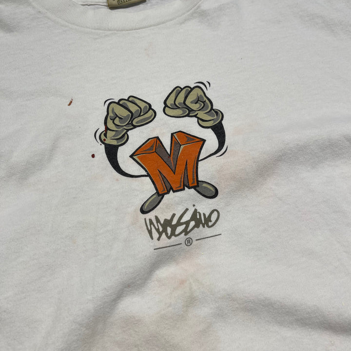 古着 USA製 Punching the Clown/コメディ/ミュージカル/ヴィンテージ シングルステッチ プリントTシャツ/サイズM