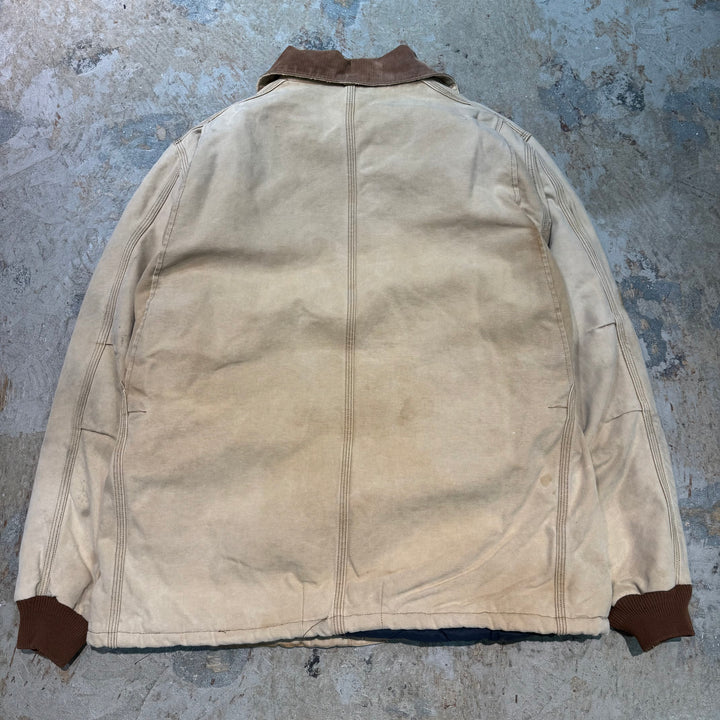 古着 carhartt/ カーハート/ トラディショナルコート/ 裏地キルティング/ 襟コーデュロイ/サイズ3XL相当