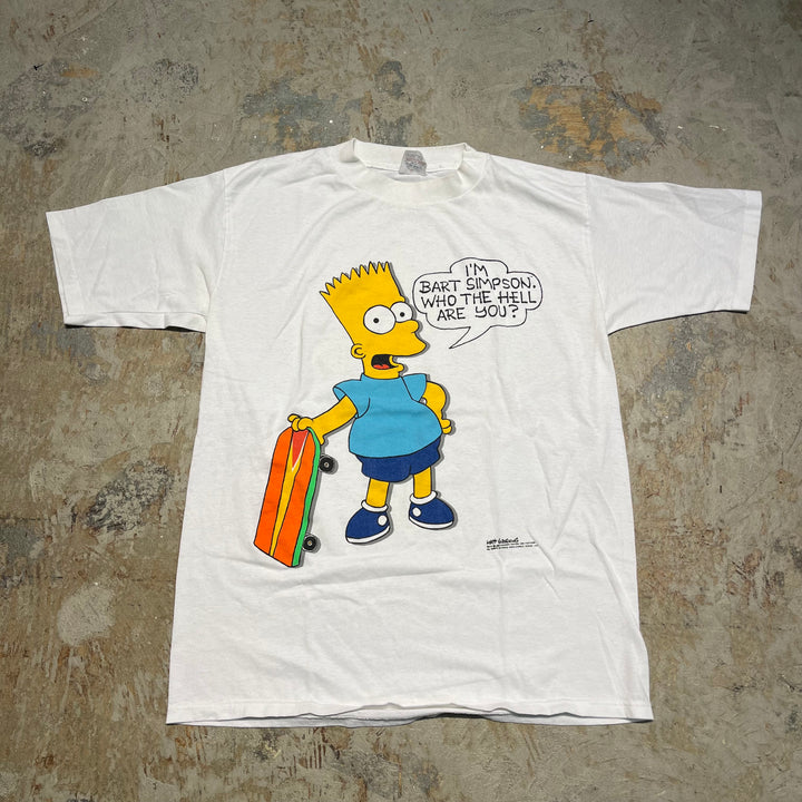 #4276 Unknow/short sleeve t-shirt Tee/シングルステッチ/半袖Tシャツ/80's/MADE IN USA/シンプソンズ/サイズXL