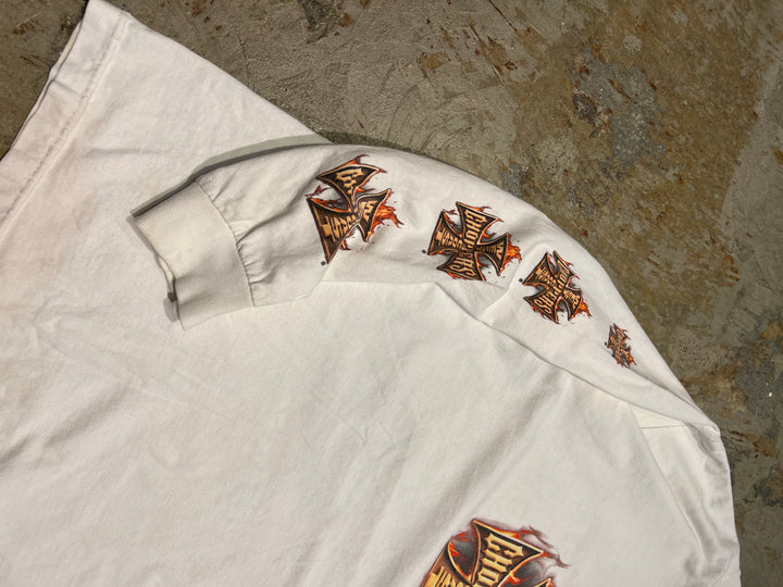 #MA144 古着 ウェスト・コースト・チョッパーズ / LONG BEACH / ロングTシャツ/サイズL