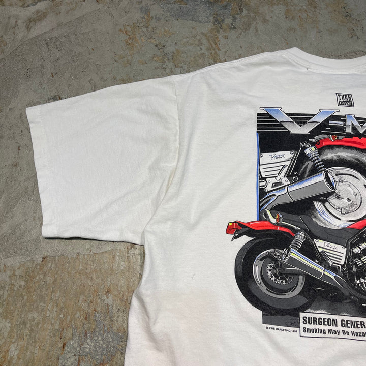 중고 의류 94의 미국은 모든 스포츠를 만들었습니다. / 빈티지 싱글 스티치 프린트 티셔츠 / 크기 XXL