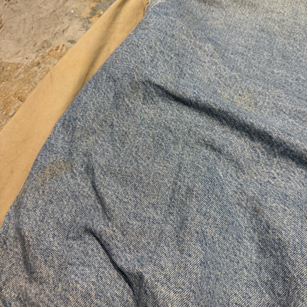 古着 USA製 98's carhartt/ カーハート/ デニムバーシティージャケット/ 裏地キルティング/ 中綿/ サイズL