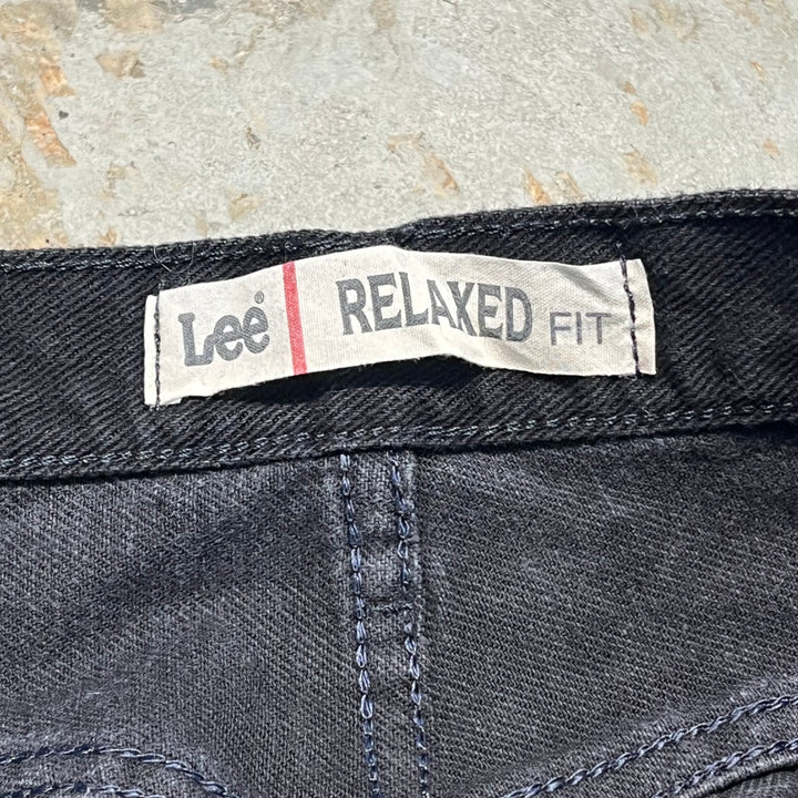 #4192 古着 Lee/リー/Black Denim Pants/ブラックデニムパンツ/RELAKED FIT/サイズ42×30