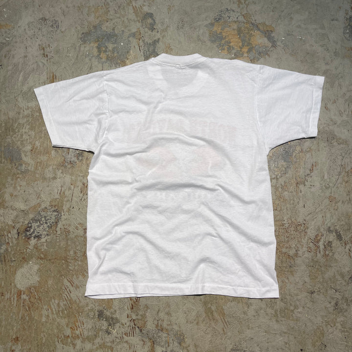 古着 ノース・デイビス/クーガー/靴/ヴィンテージ シングルステッチ プリントTシャツ/サイズL相当