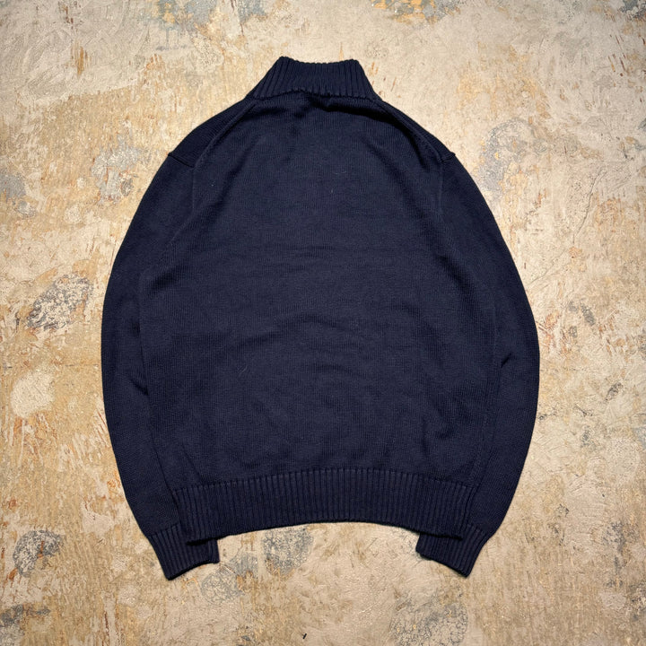 旧衣POLO by Ralph Lauren/ POLO拉尔夫劳伦/半拉链针织毛衣/尺寸M