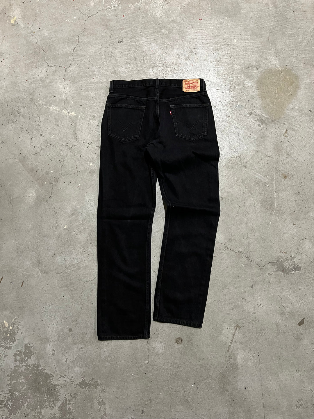 #MA17 Used clothing Levi's/Black Denim Pants/505/Actual size 34 x 34