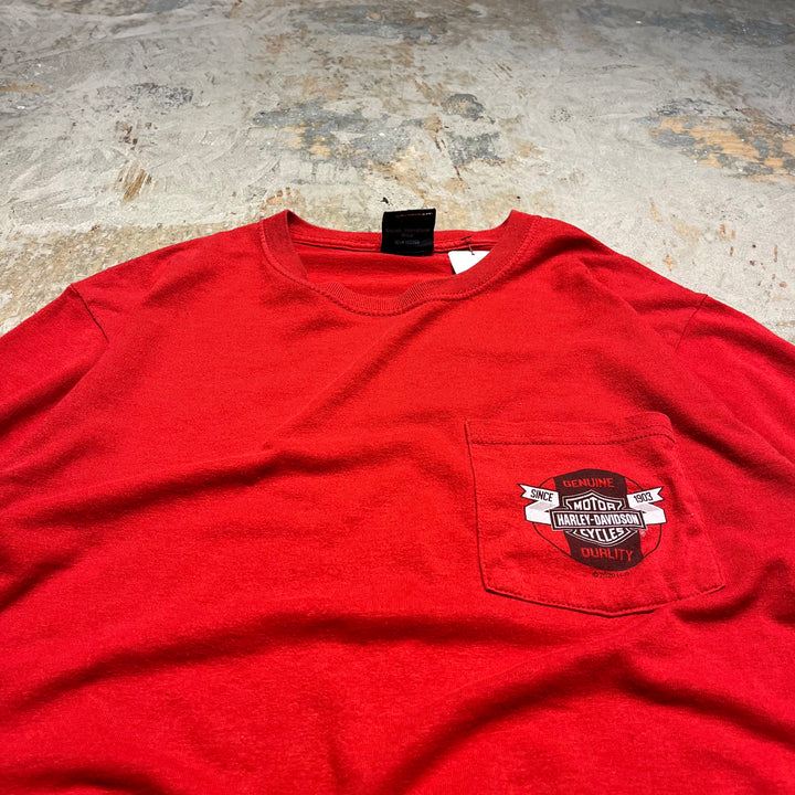古着 Harley-Davidson/ハーレー ダビッドソン/グランドプレーリー/テキサス州/プリントTシャツ/サイズXL相当