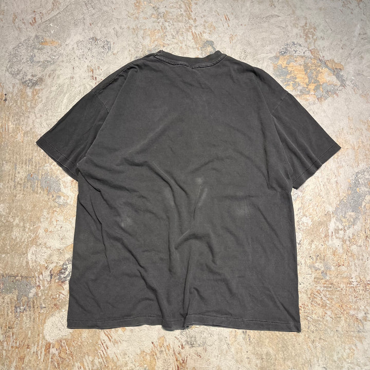 古着 USA製 80's~ ヘインズ/"In the Beginning GoD"/Genesis 1:1聖書
/イエス キリスト/グラフィックアート/ヴィンテージ シングルステッチ Tシャツ/サイズXL相当