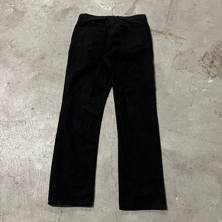 #4203 古着 GEORGE/Black Denim Pants/ブラックデニムパンツ/ストレートパンツ/サイズ33×32