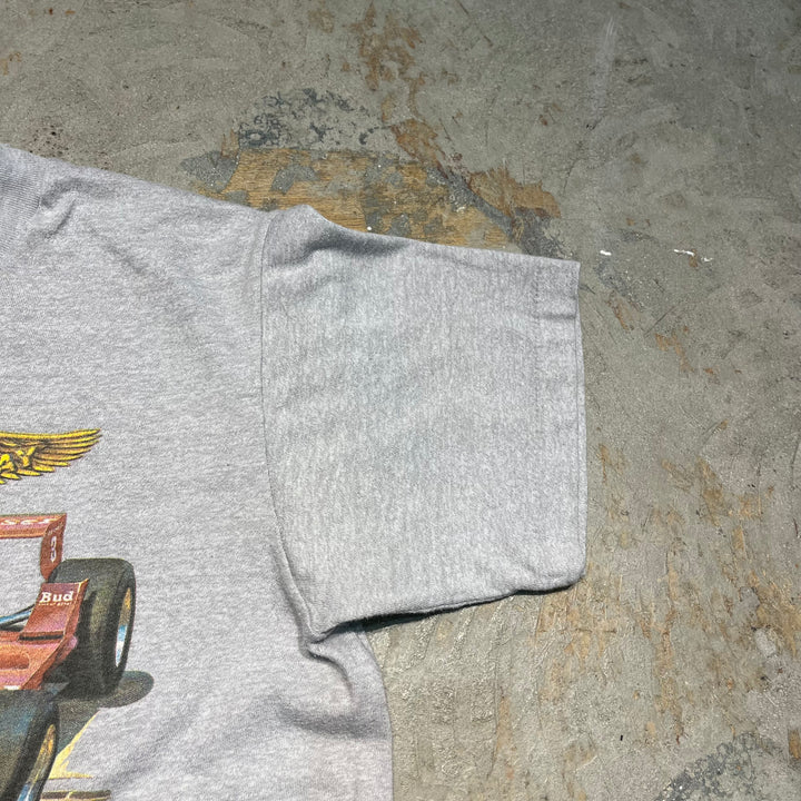 古着 80's/Budweiser/バドワイザー/ビール/インディアナポリス500/企業系/ヴィンテージ シングルステッチ Tシャツ/サイズL相当