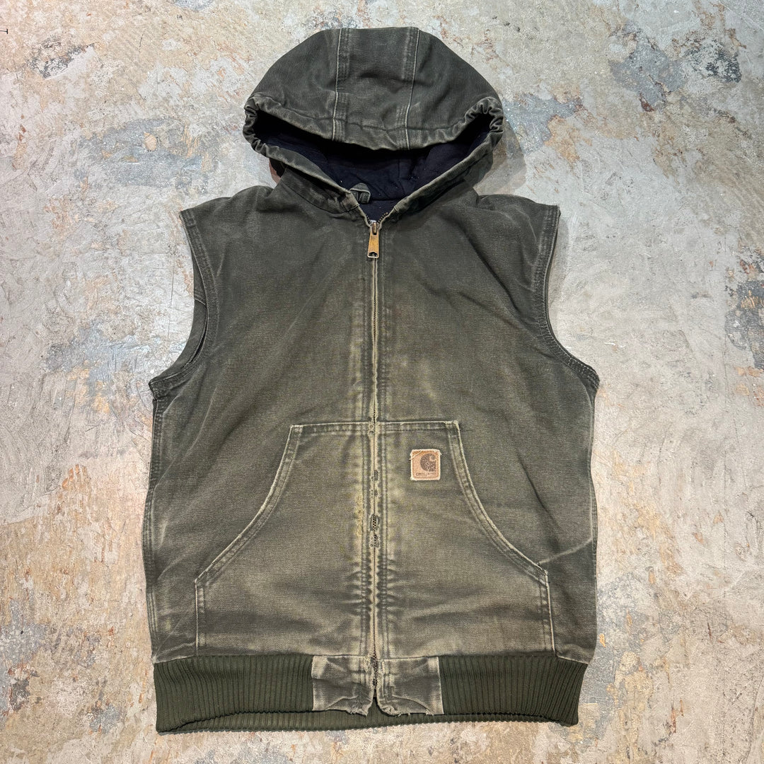 古着 Carhartt/ カーハート/ ダックベスト/ ダック地/ 裏地キルティング/ サイズL