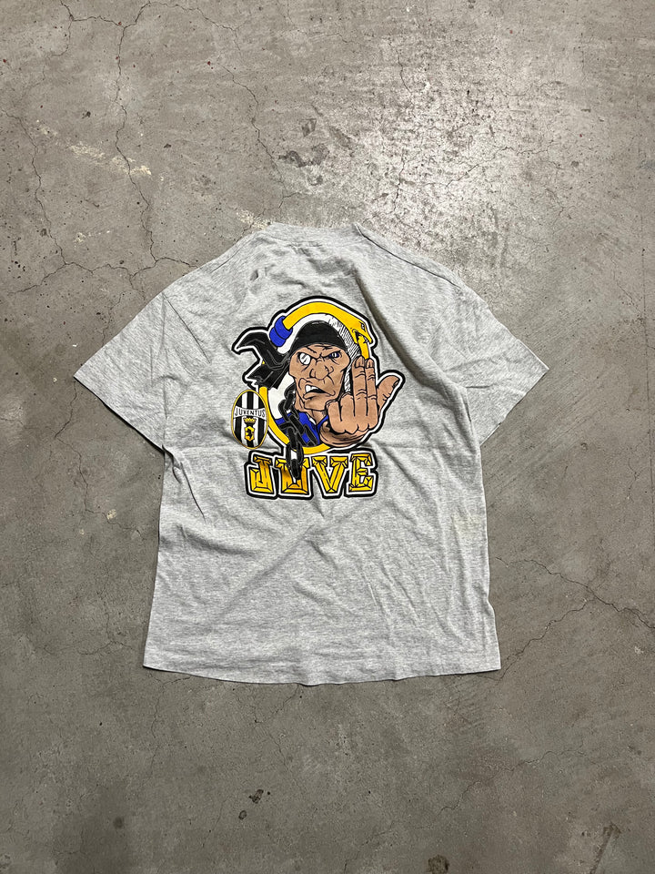 #MA46 古着 JUVENTUS/ユベントス/Short Sleeve Tee/プリントTシャツ/シングルステッチ/サイズL相当