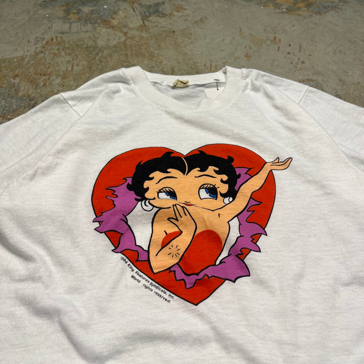 古着 USA製 80's スクリーンスターズ/ベティ・ブープ/Dizzy Dishes/ヴィンテージ シングルステッチ Tシャツ/サイズS