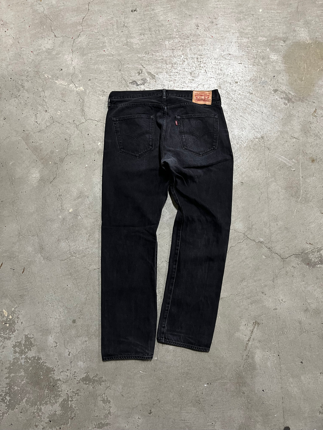 #MA23 Used clothing Levi's/Levi's/Black Denim Pants/501/Actual size 36 x 32