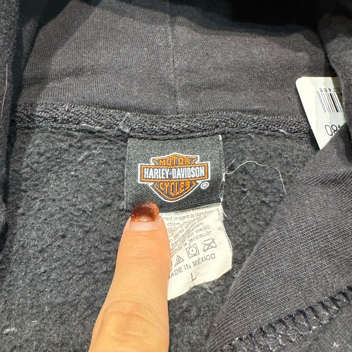 중고 의류 Harley-Davidson/Harley Davidson/Sweat Pullover Hoodie/Errington, Connecticut/Size L