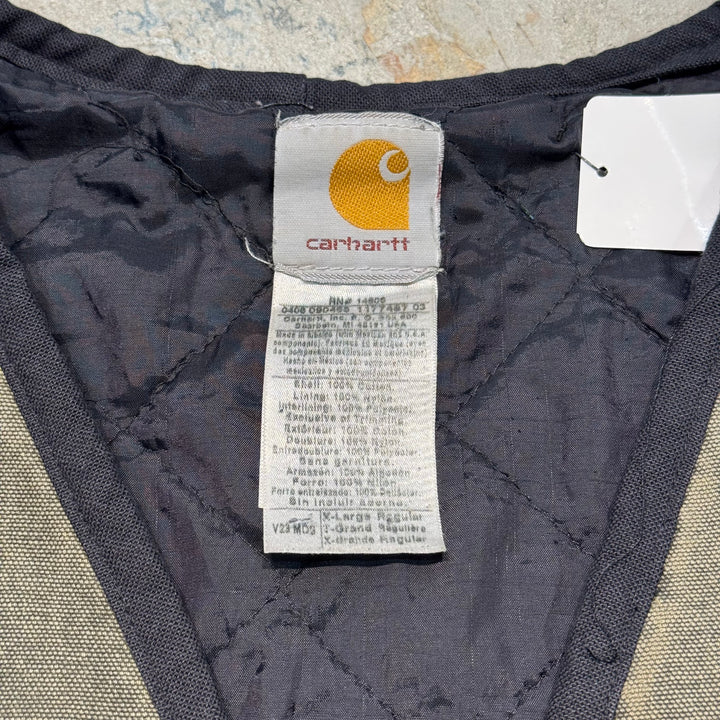 古着 Carhartt/ カーハート/ ダックベスト/ ダック地/ 裏地キルティング/ サイズXL