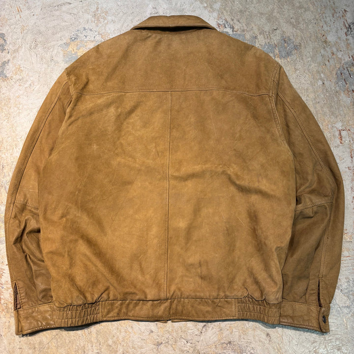 중고 의류 St.John'Sbay/ St. John 's Bay/ Nubuck/ Zip-Up Leather Jacket/ Size L