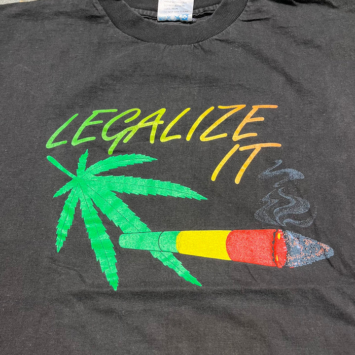 #4288 Unknow/short sleeve t-shirt Tee/シングルステッチ/半袖Tシャツ/90's/LEGALIZE IT/サイズL