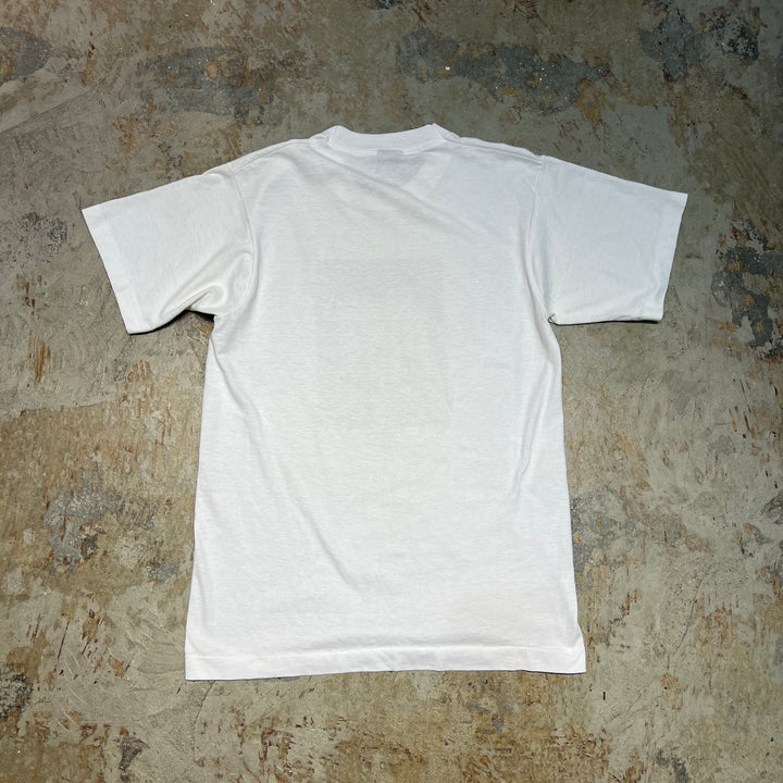 古着 90's スクリーンスターズ/アール・エイベルズ/テキサス州サンアントニオ/レストラン/ヴィンテージ シングルステッチ プリントTシャツ/サイズM