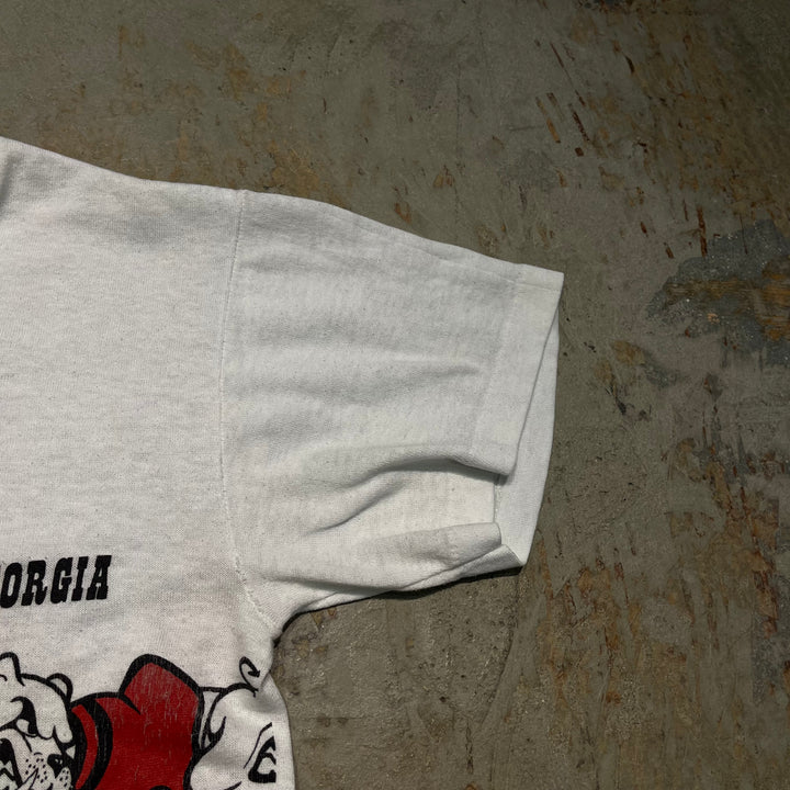 古着 ジョージア・ブルドックス・フットボール/アメフト/ジョージア大学/プリントTシャツ / サイズM-L相当