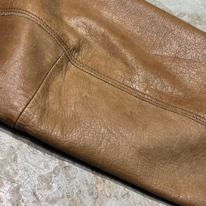 古着 WILSONS LEATHER/ ウィルソンズレザー/ 本革レザーハーフコート/ 牛革/ サイズM