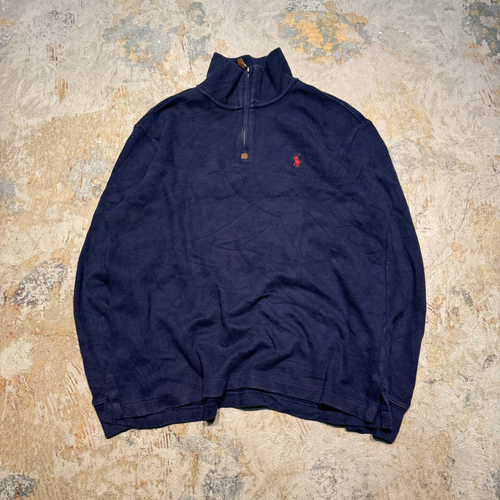 旧衣POLO by Ralph Lauren/ POLO拉尔夫劳伦/半拉链针织毛衣/尺寸M