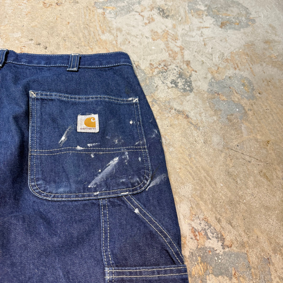Used clothing Carhartt/ Carhartt/ Denim painter pants/ Actual size 34 x 30