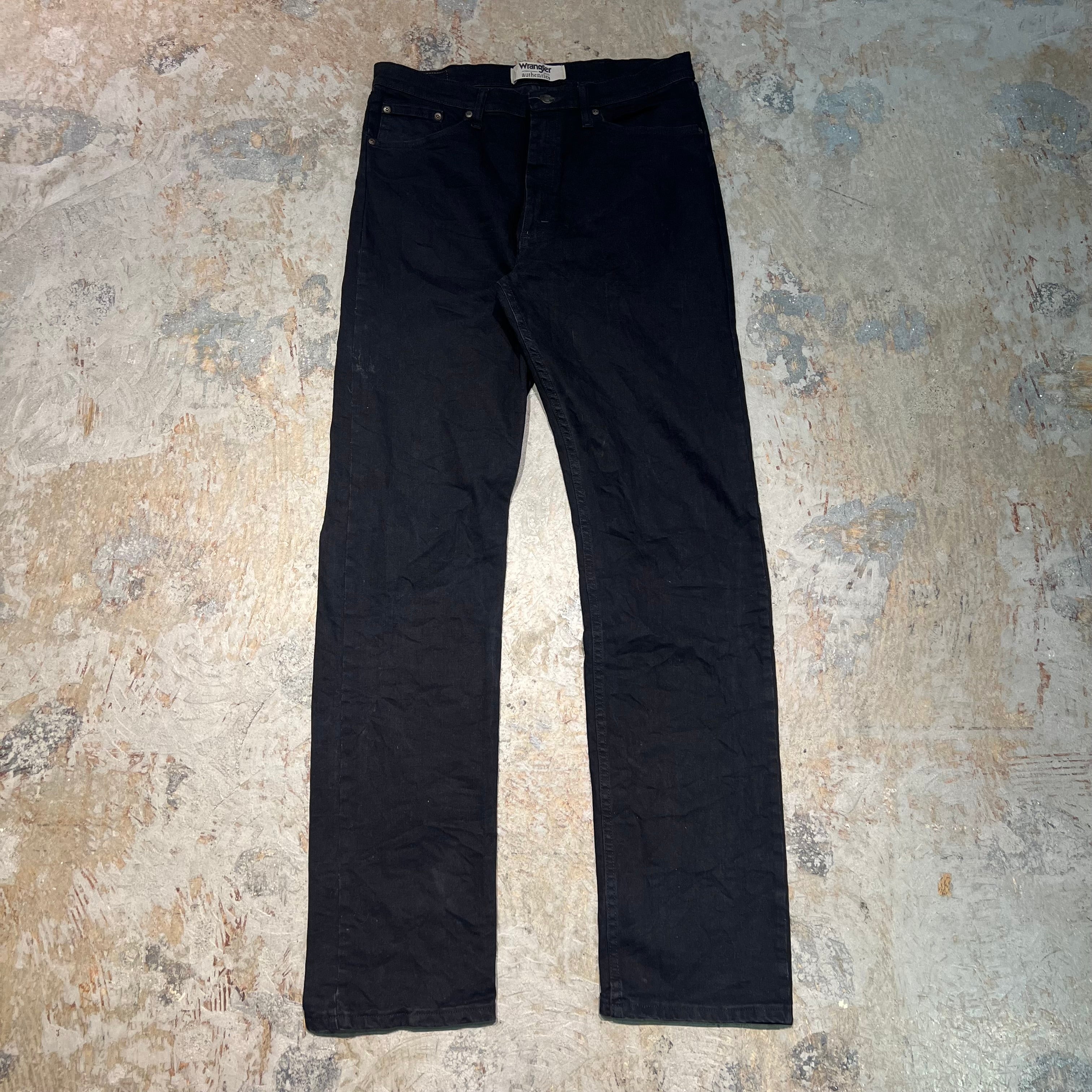 #4755 古着 Wrangler/ラングラー/Black Denim Pants/ブラックデニムパンツ/サイズ34×36 – 古着屋 MUJIN