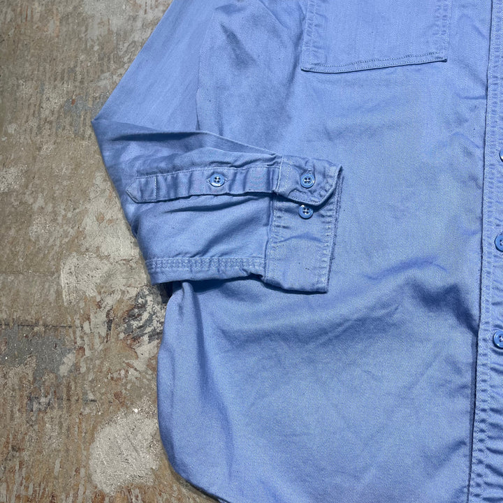 #4374 중고 의류 Carhartt/Long Sleeve Button Down 작업 셔츠/긴 슬리브 버튼 다운 작업/크기 L