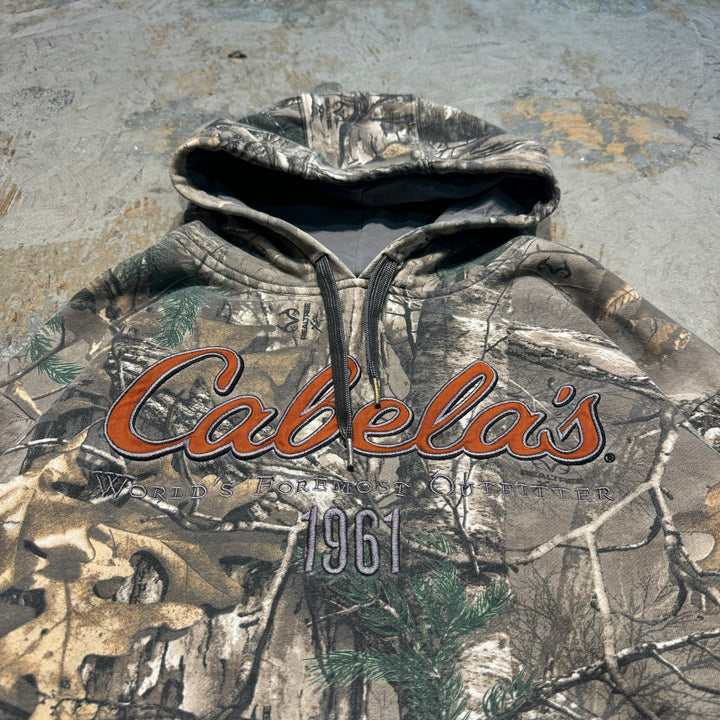 빈티지 의류 Cabela/Cabella/Real Tree Pattern/Pullover Hoodie/Size L
