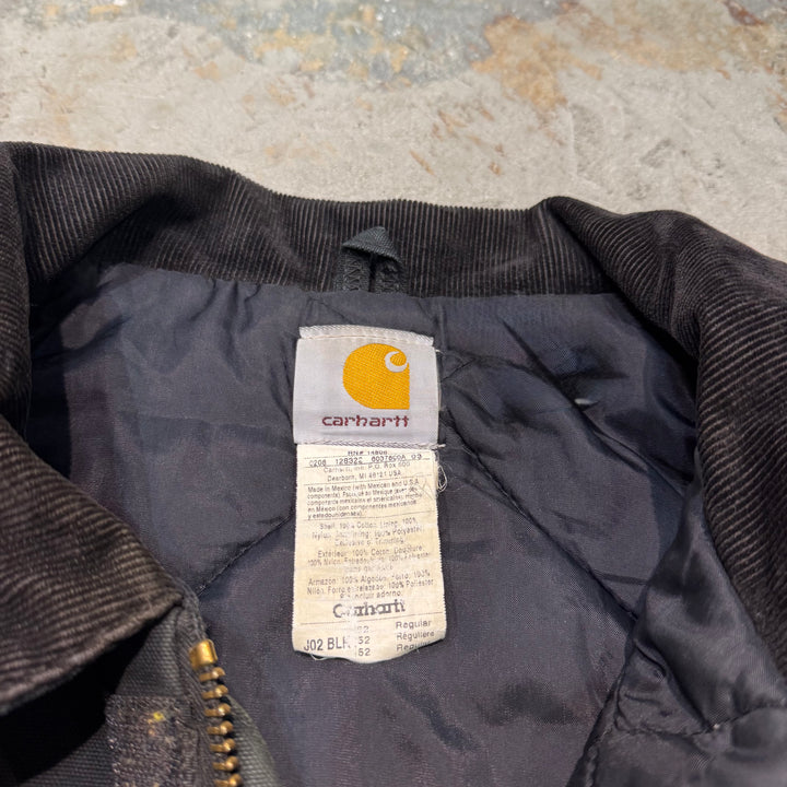 古着 carhartt/ カーハート/ トラディショナルジャケット/ 裏地キルティング/ 襟コーデュロイ/ サイズ2XL