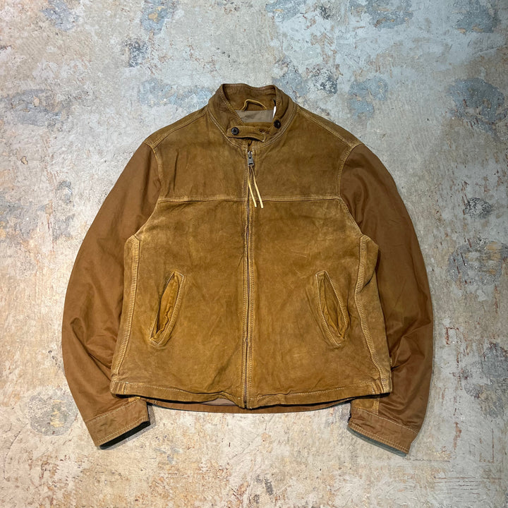 빈티지 Timberland/Timberland/Genuine Leather Zip-Up Leather Jacket/Size XL