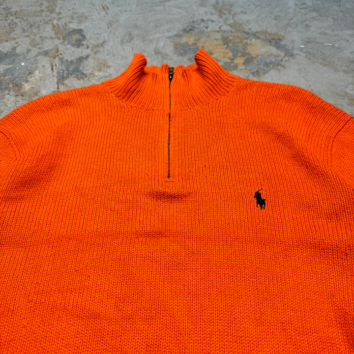 旧衣POLO by Ralph Lauren/ POLO拉尔夫劳伦/半拉链针织毛衣/尺寸M