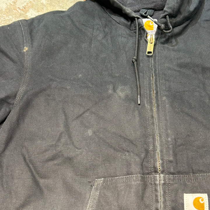 Used clothing 90's carhartt/ Active jacket/ Duck fabric/ Padded/ J140 BLK/ Size M