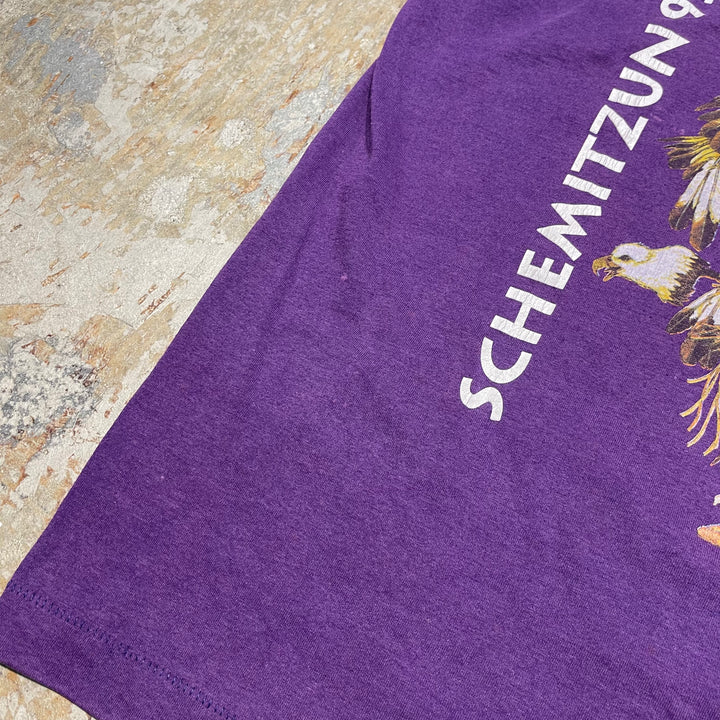 古着 90's USA製 BEST/ベスト / マシャケット・ペコ国家 シェミッツン93 /シングルステッチ プリントTシャツ サイズL