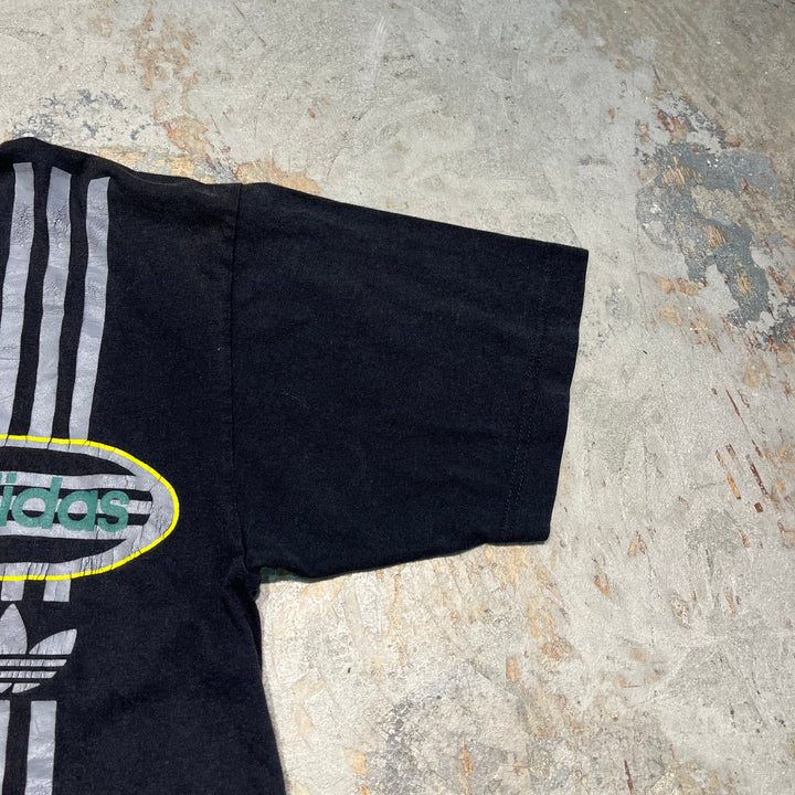 Used clothing 90's~00's Adidas Y2K Trefoil logo T-shirt/equivalent to XL