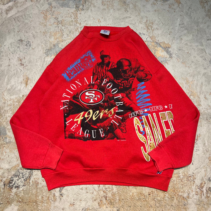 #3995 古着 Unknow/Crew neck sweat/クルーネックスウェット/サンフランシスコ・49ers/NFL/サイズ L